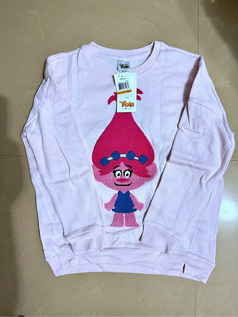 Trolls Pink Graphic Sweatshirt NWT